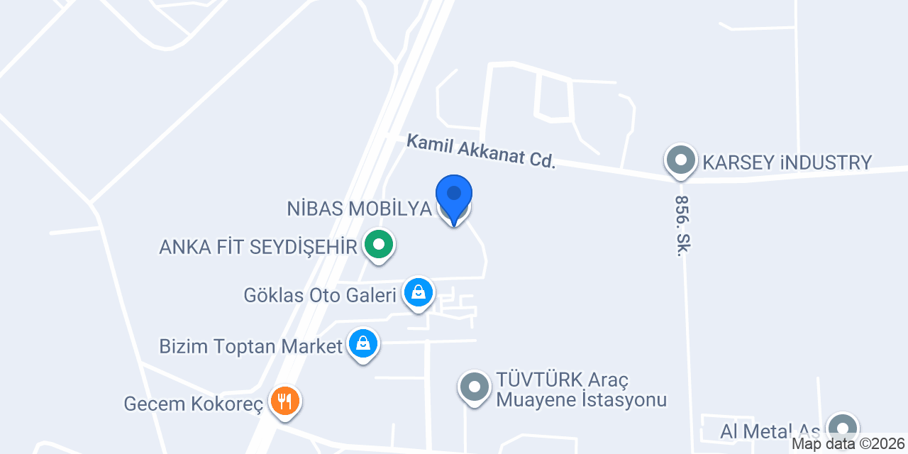NİBAS MOBİLYA konumu