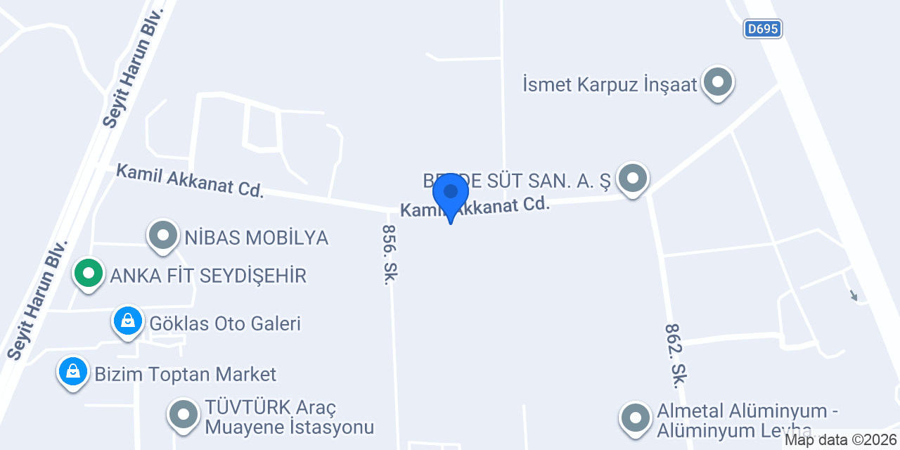 Seydişehir OSB konumu