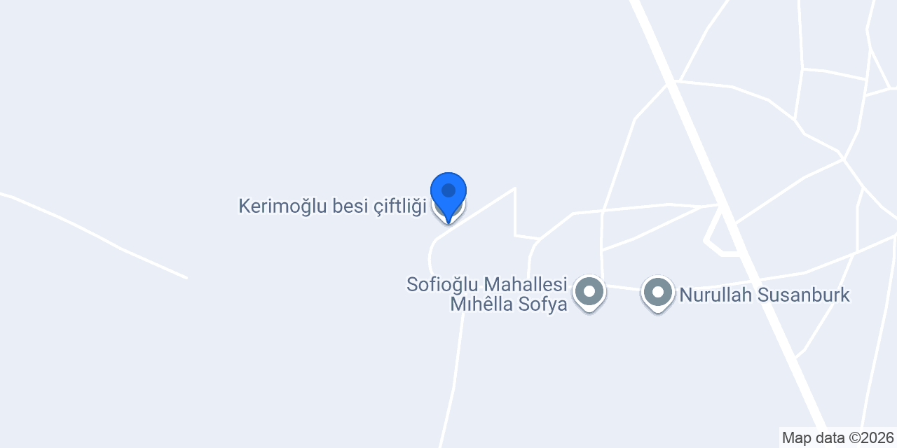 Kerimoğlu besi çiftliği konumu