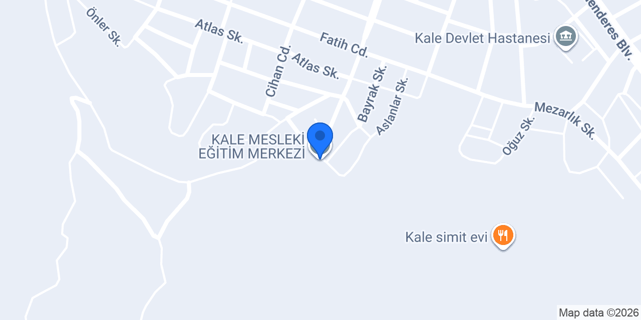 KALE MESLEKİ EĞİTİM MERKEZİ konumu