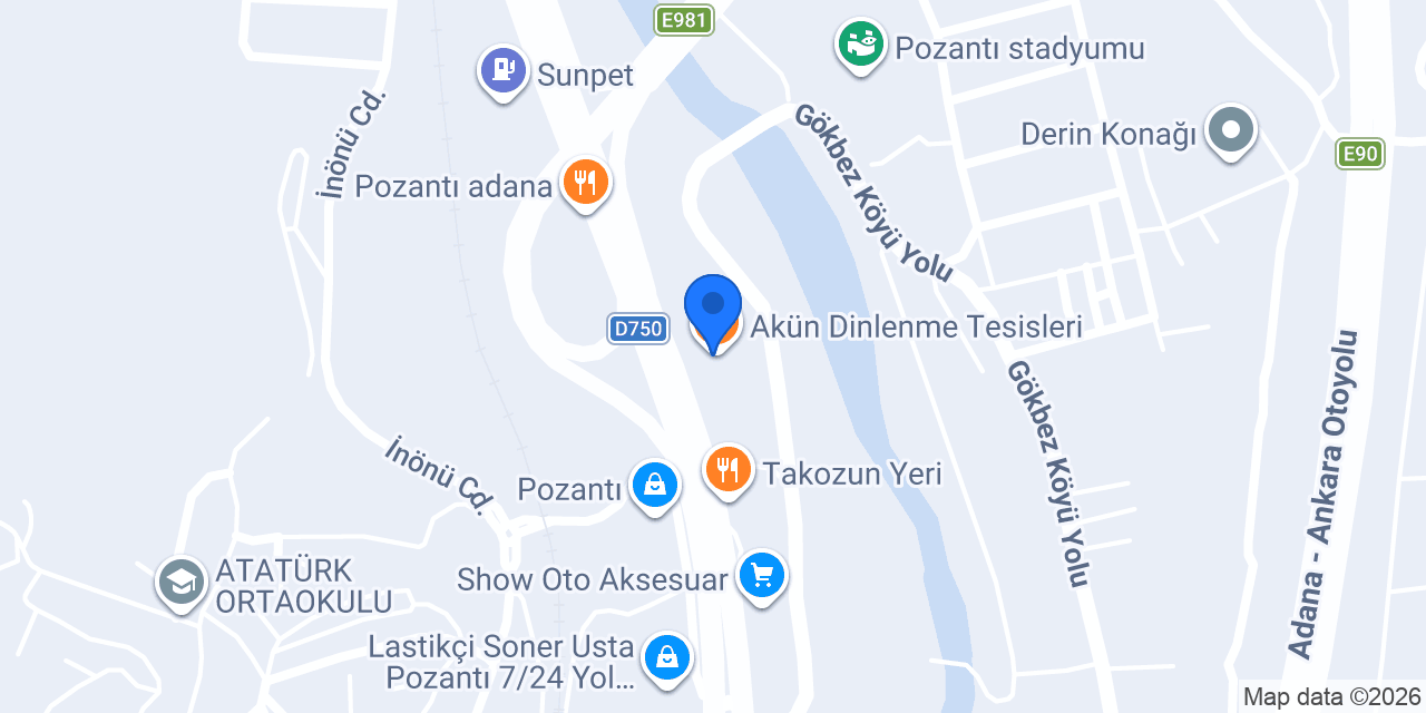 Akün Hotel konumu