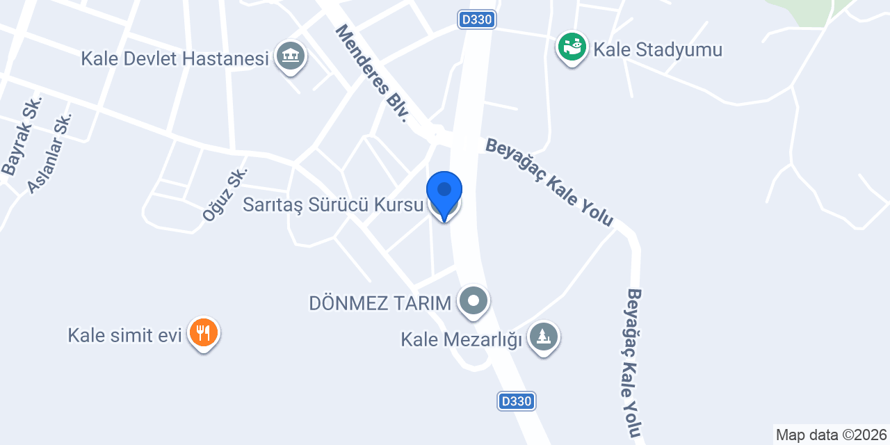 Sarıtaş Sürücü Kursu konumu