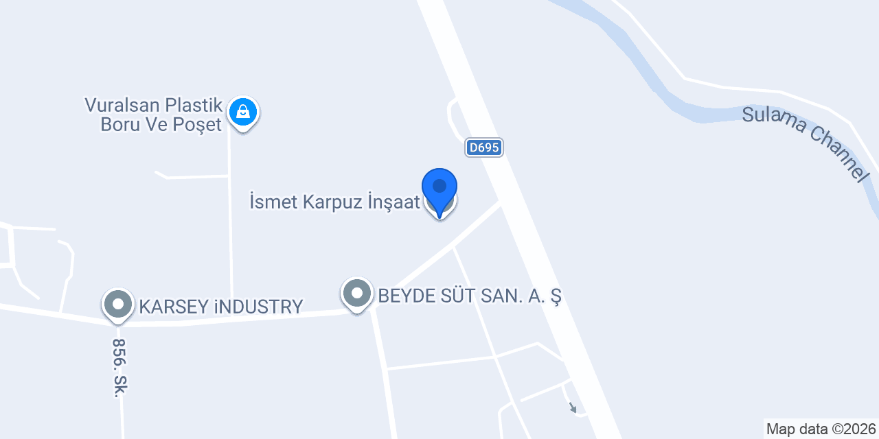 İSMETAL ALÜMİNYUM konumu