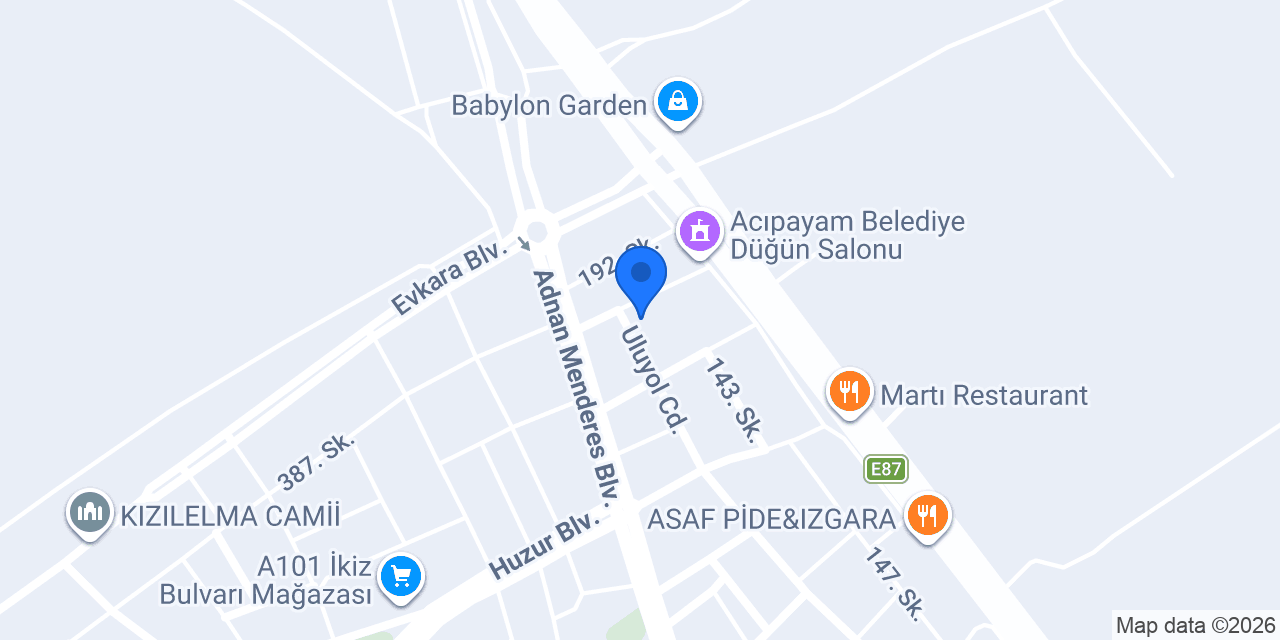 Eşeler Mobilya konumu