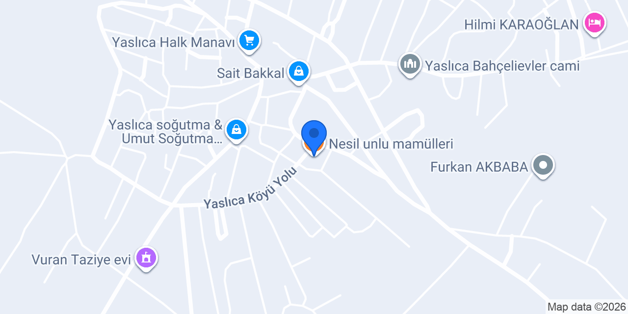 Nesil unlu mamülleri konumu