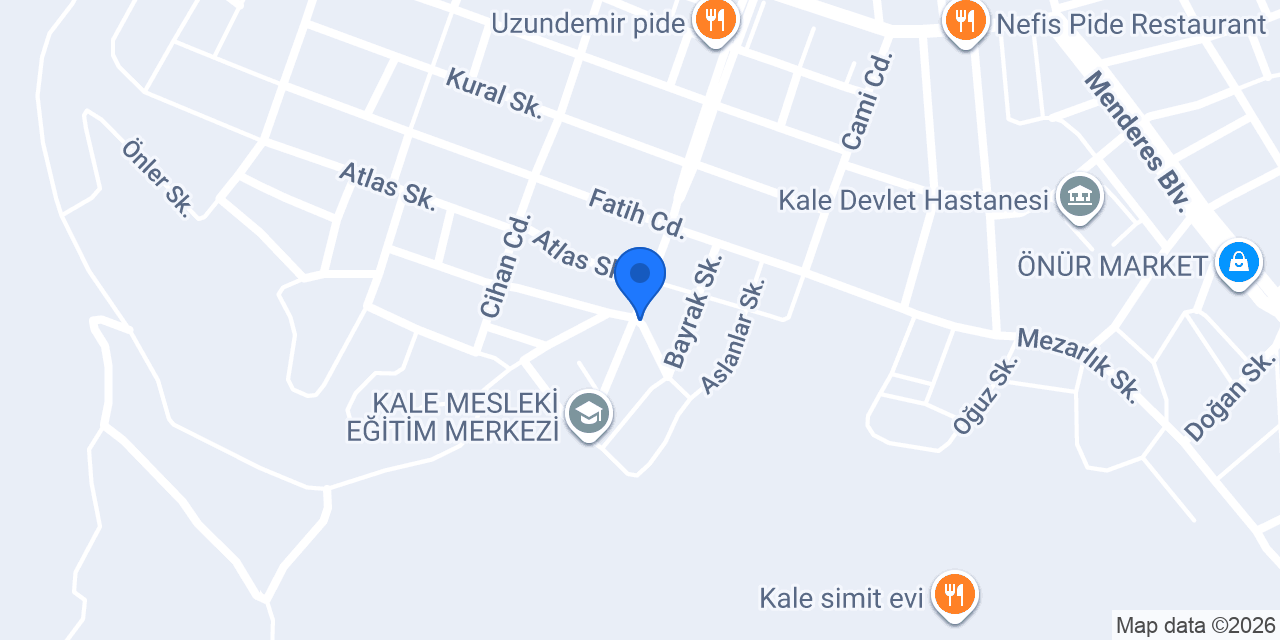 Kale Halk Eğitim Merkezi konumu