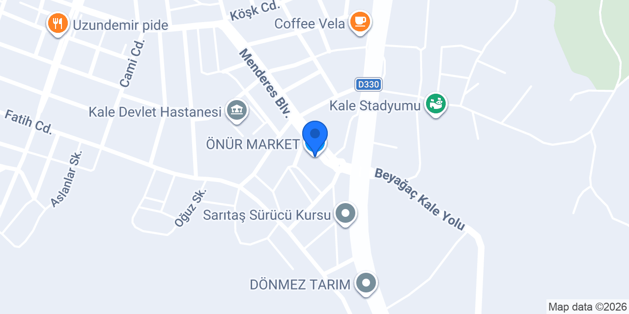 ÖNÜR MARKET konumu