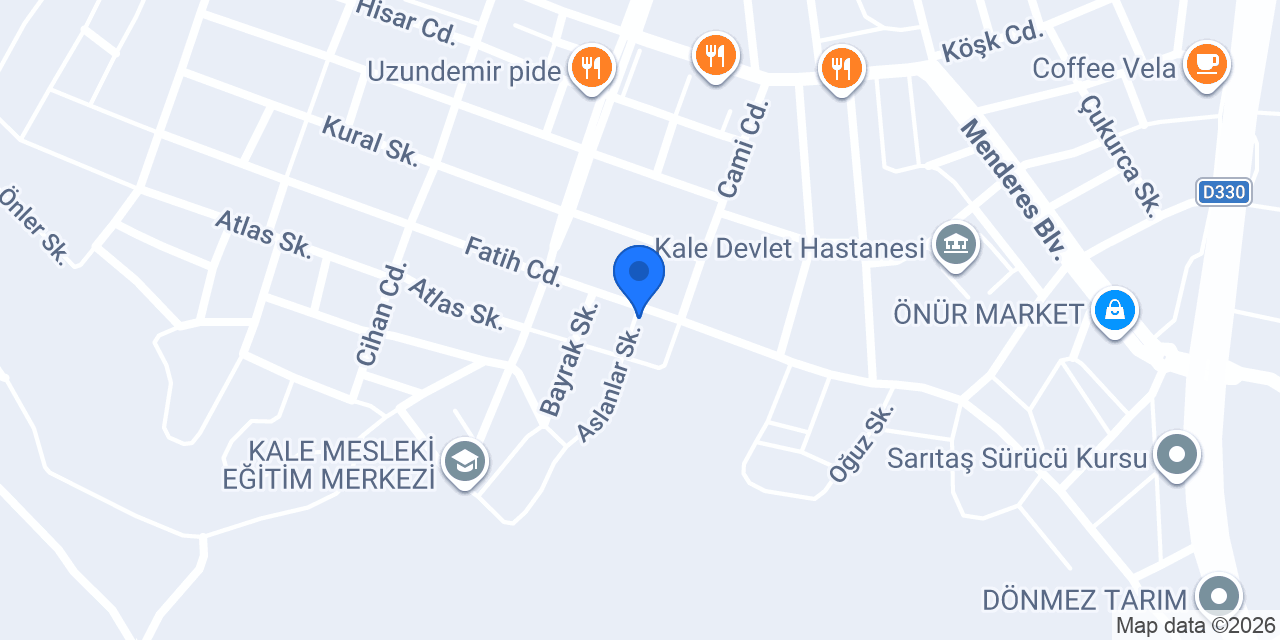 DeryanınTasarım Atölyesi konumu