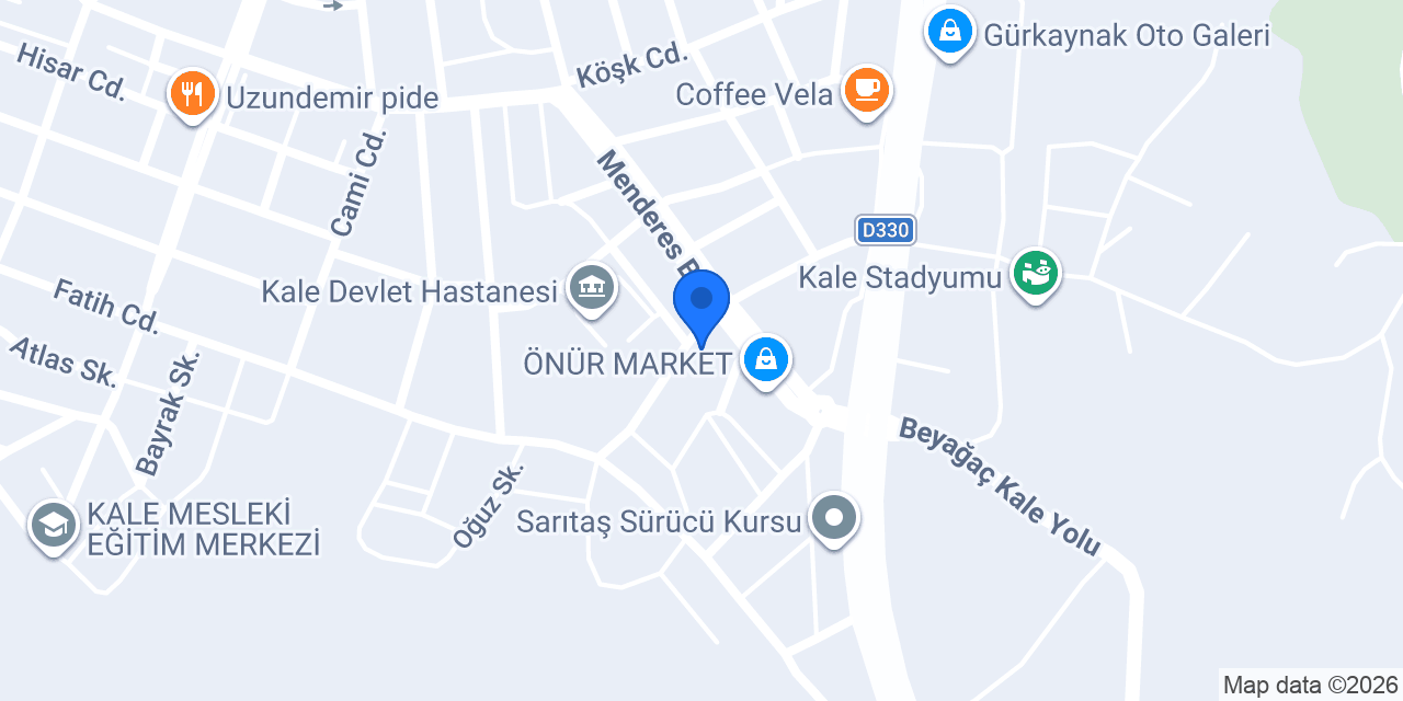 Kale Ayvaz Apart konumu