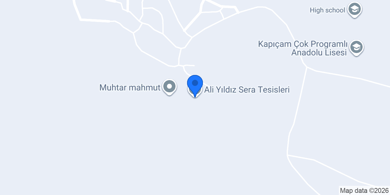 Ali Yıldız Sera Tesisleri konumu