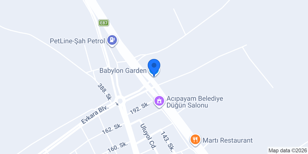 Babylon Garden konumu