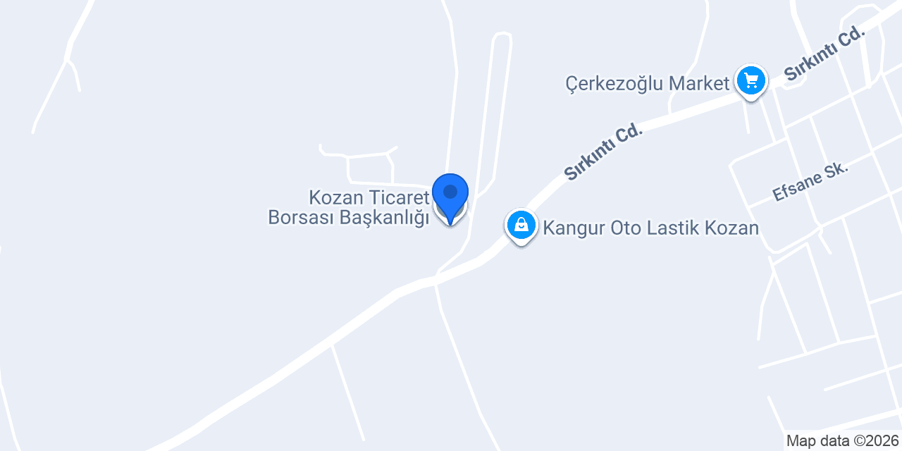 Kozan Ticaret Borsası Başkanlığı konumu