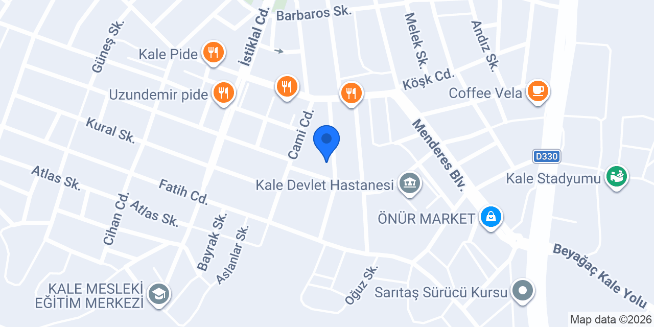 Kale rent A car konumu