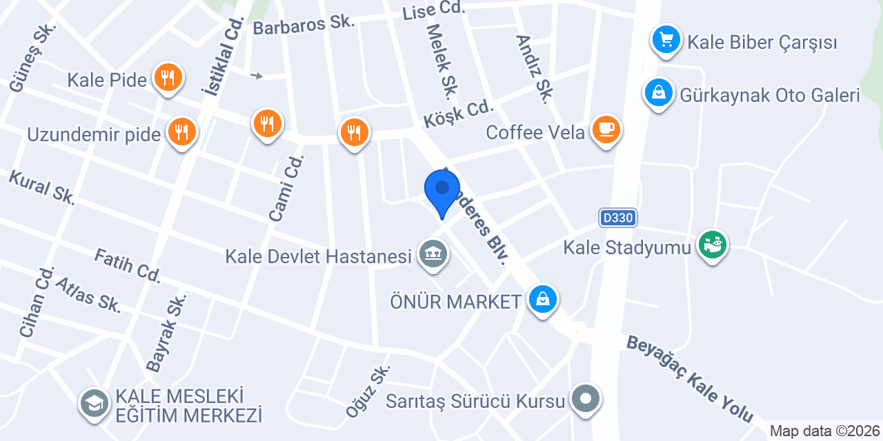 Önür Otel konumu