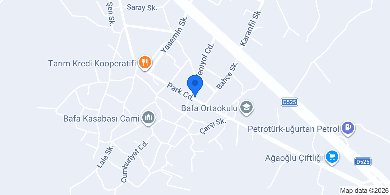 Bafa Doğa Emlak konumu