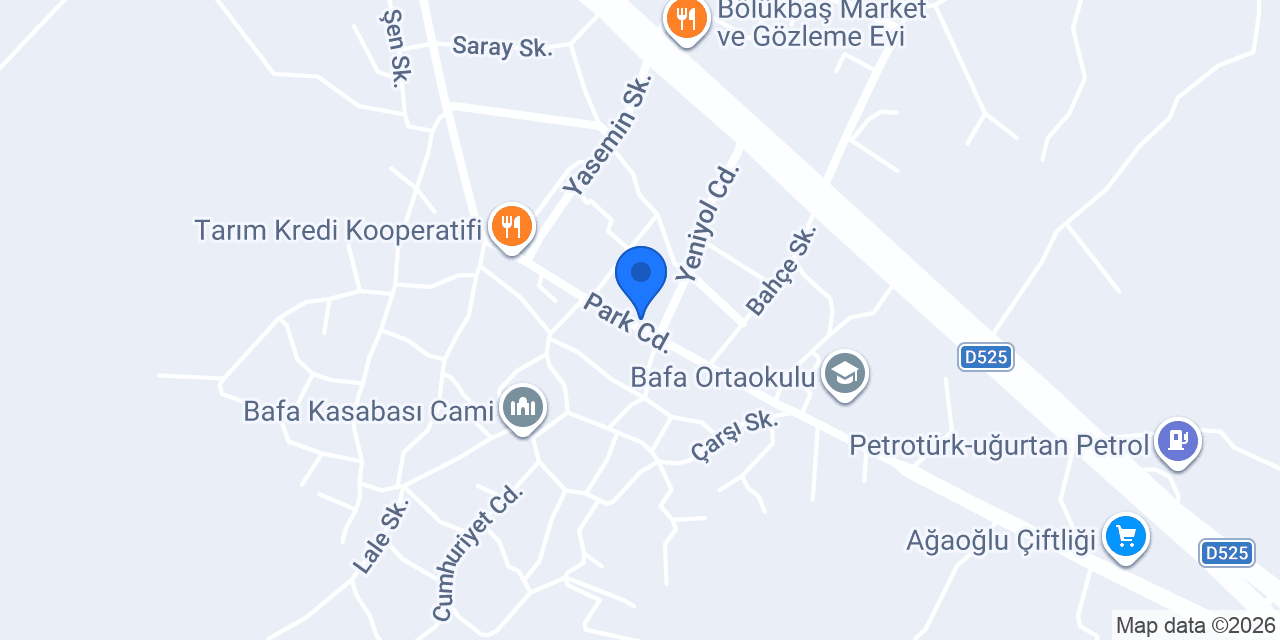 Bafa Akarsu Ticaret Nalbur konumu