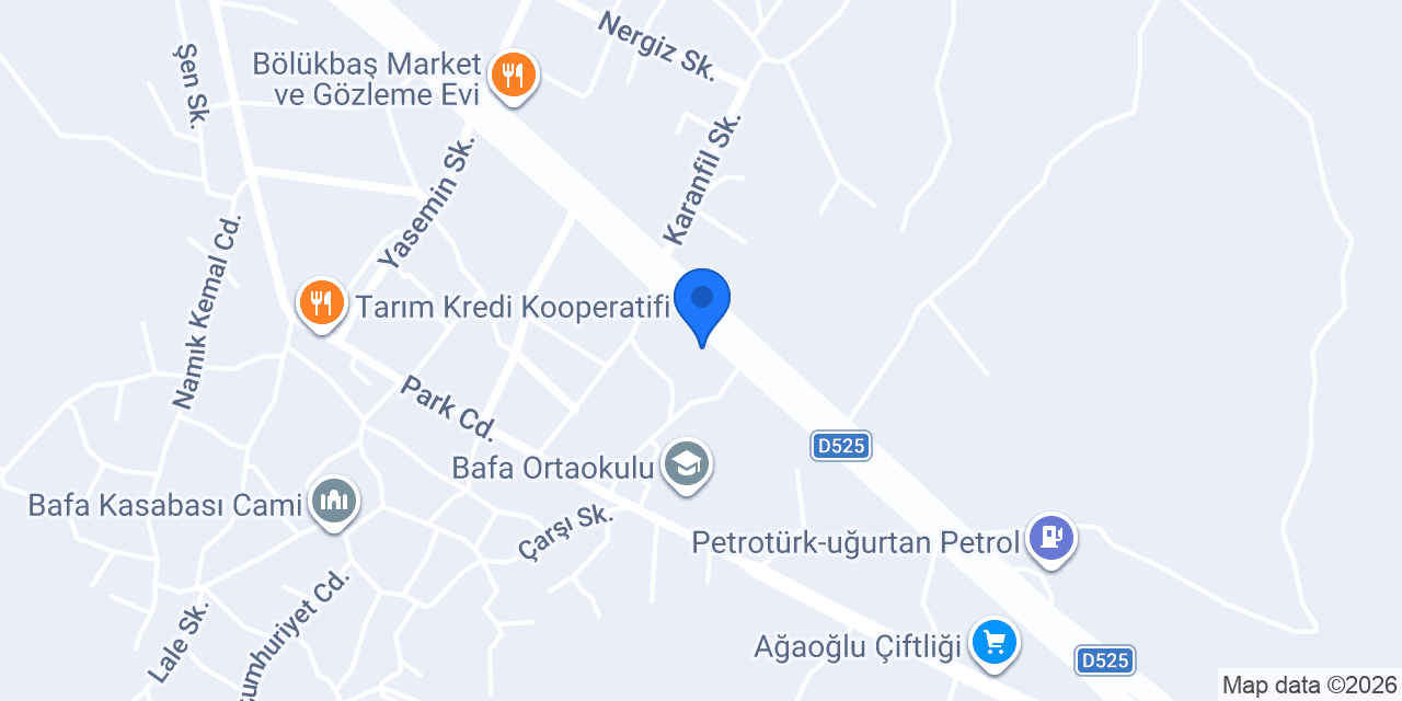BNZ Bafadan Natural Zeytinyağı konumu