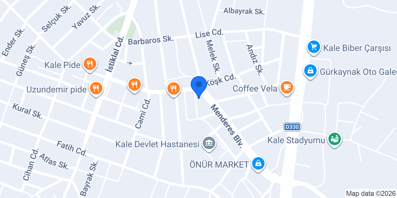 Almina pide salonu konumu