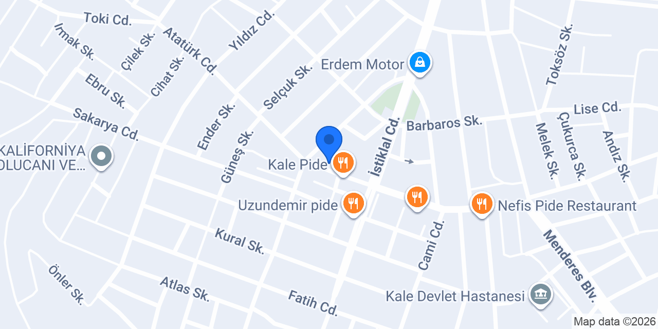 Kale Kaymakamlığı konumu
