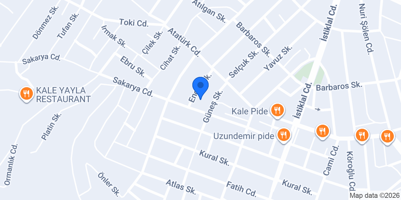 Kale Ortaokulu konumu