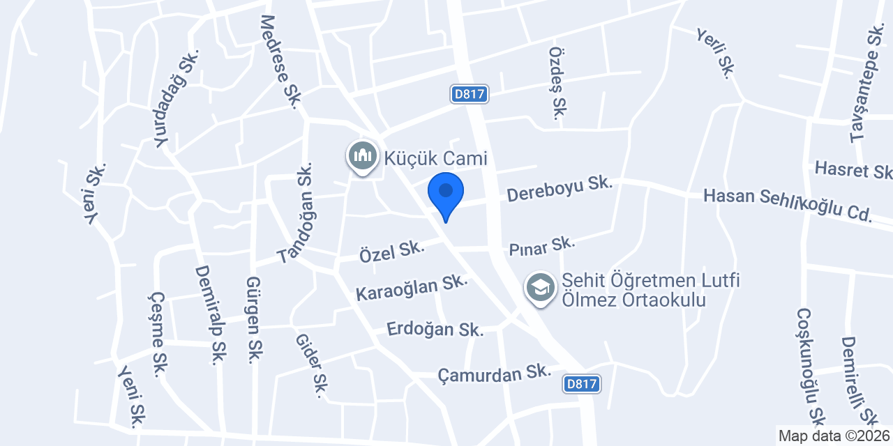 Özkim Yapı Kimyasalları konumu