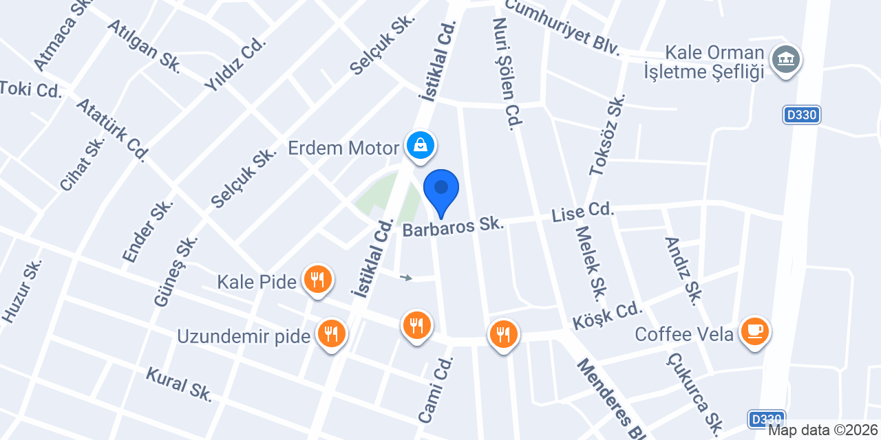Barçın Ticaret konumu