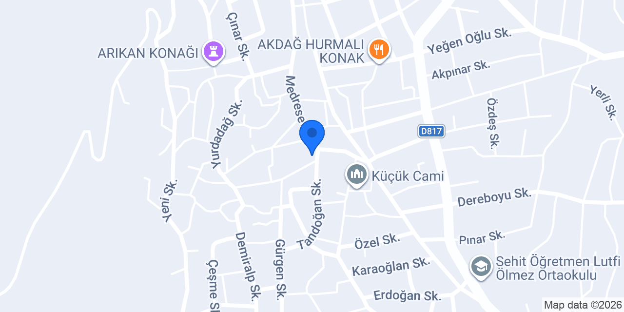 Akça Eczanesi konumu