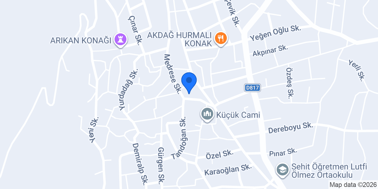 Kozan Kız Meslek Lisesi konumu