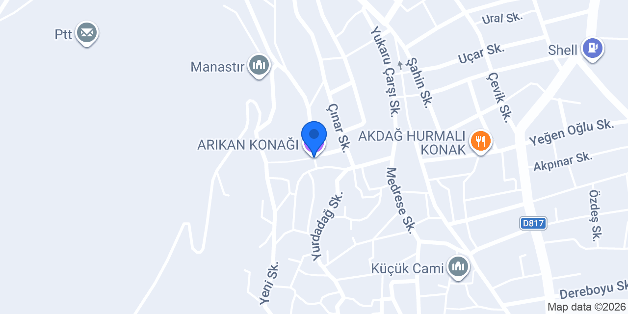 ARIKAN KONAĞI konumu