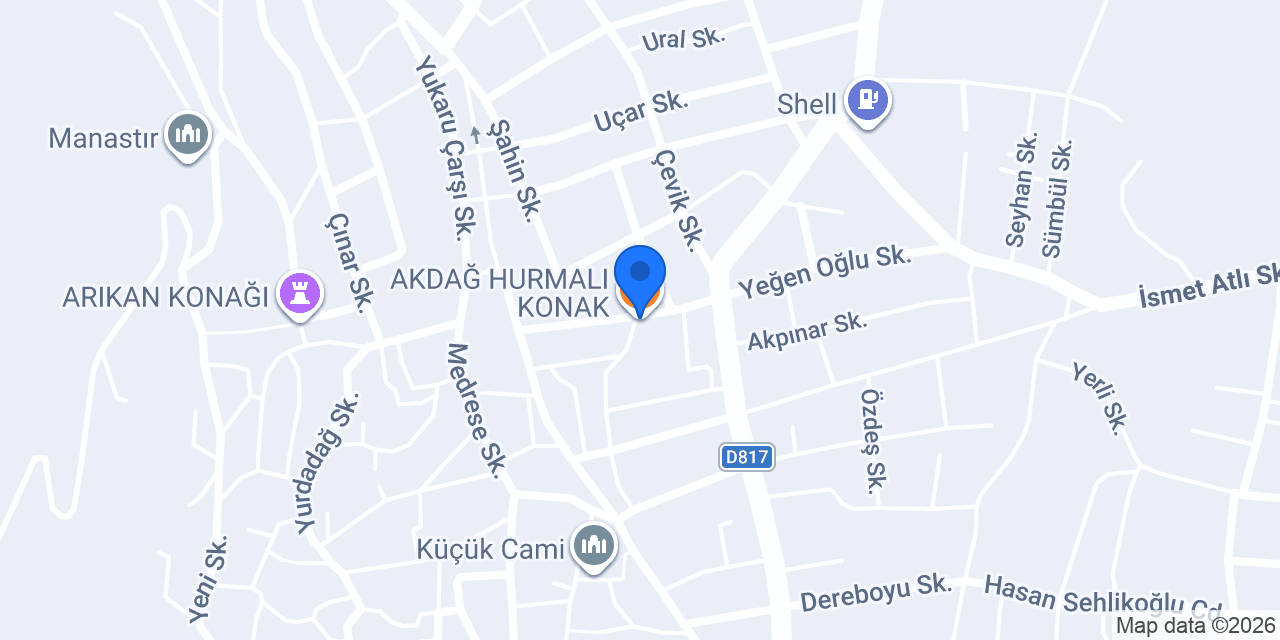AKDAĞ HURMALI KONAK konumu