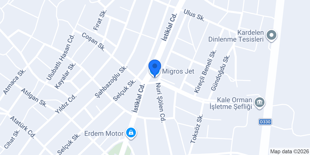 Migros Jet konumu