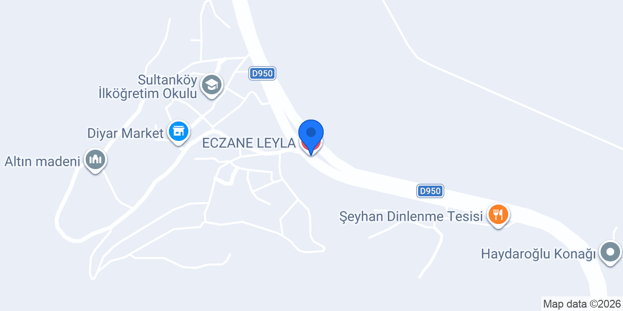 ECZANE LEYLA konumu