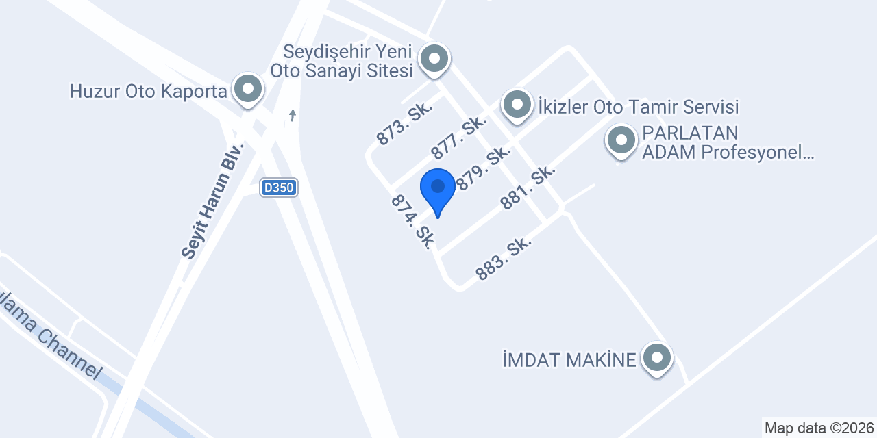 Kalkan egzoz konumu