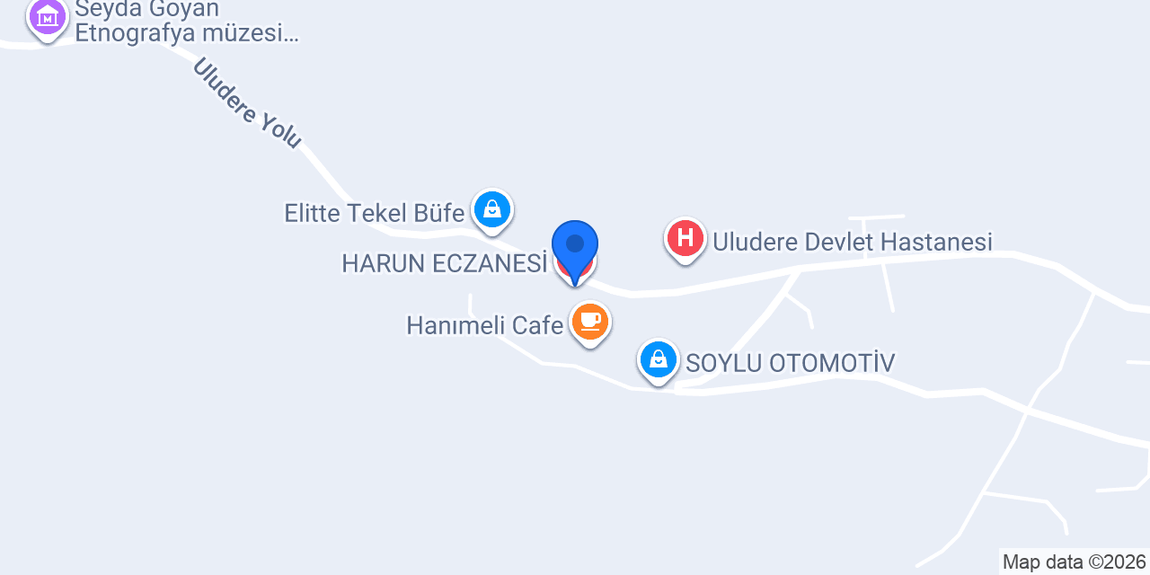 HARUN ECZANESİ konumu