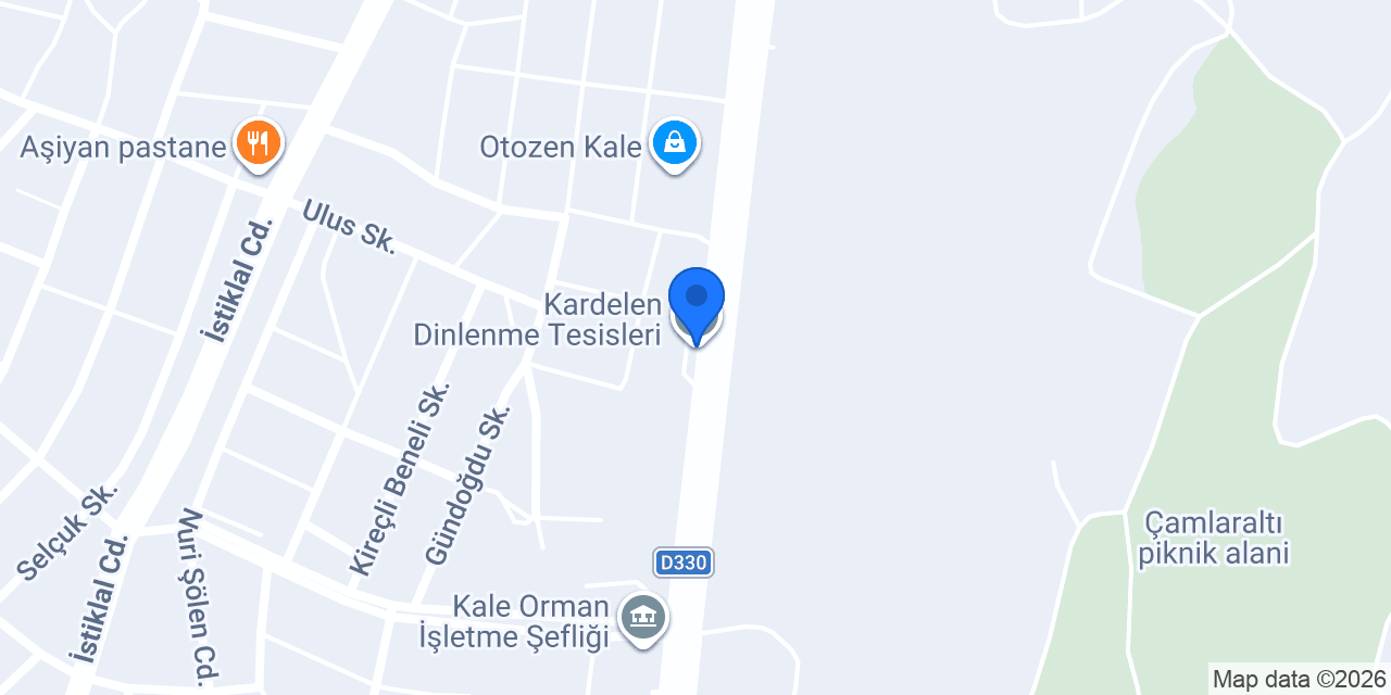 Kardelen Dinlenme Tesisleri konumu