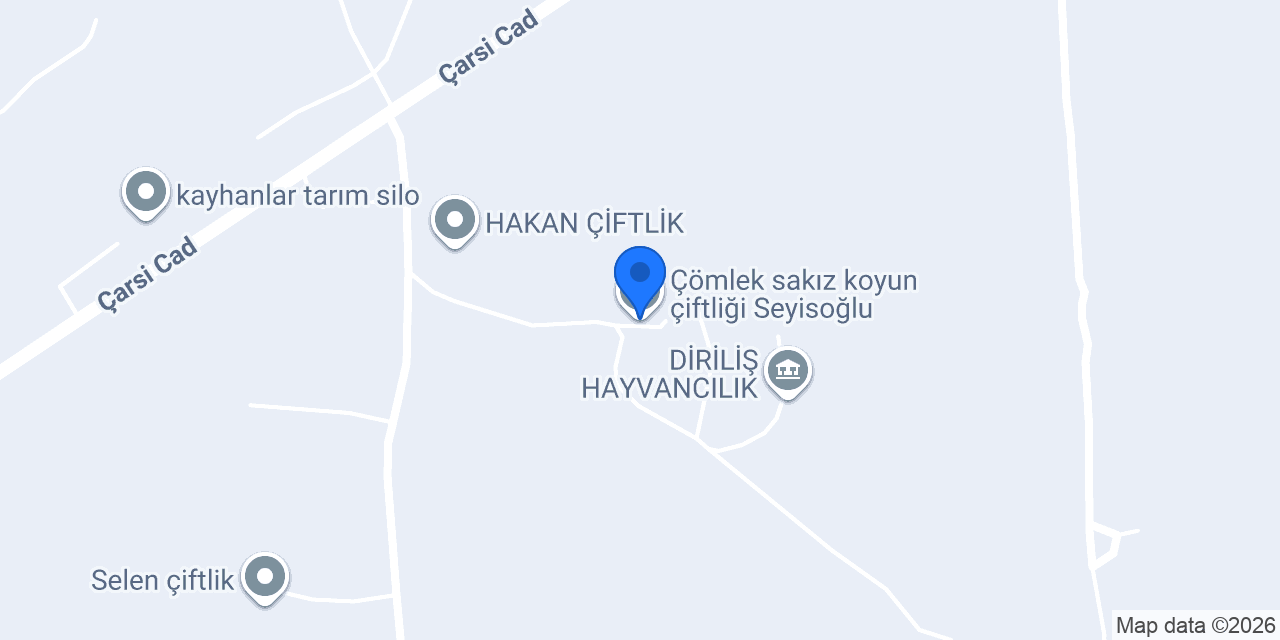 Çömlek sakız koyun çiftliği Seyisoğlu konumu