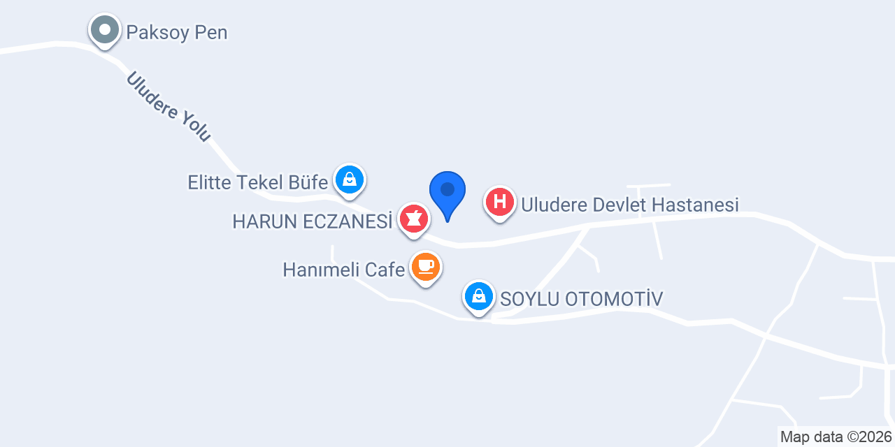 ULUDERE AÇI ÖZEL ÖĞRETİM KURSU konumu