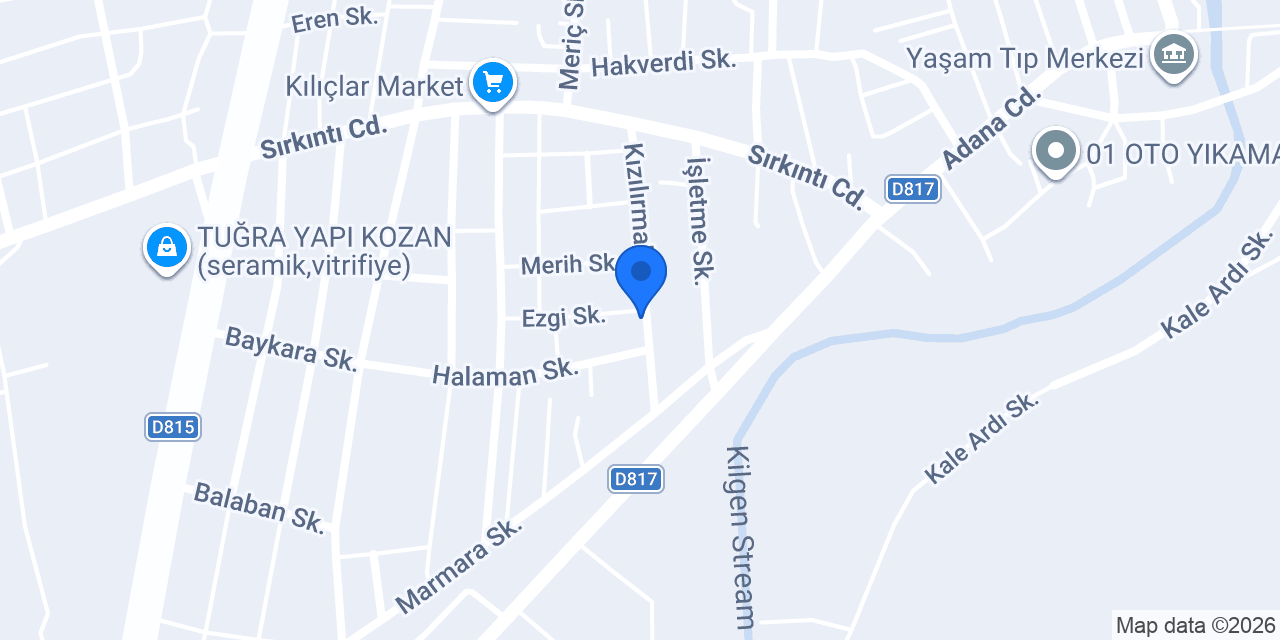 Pilove Kozan konumu