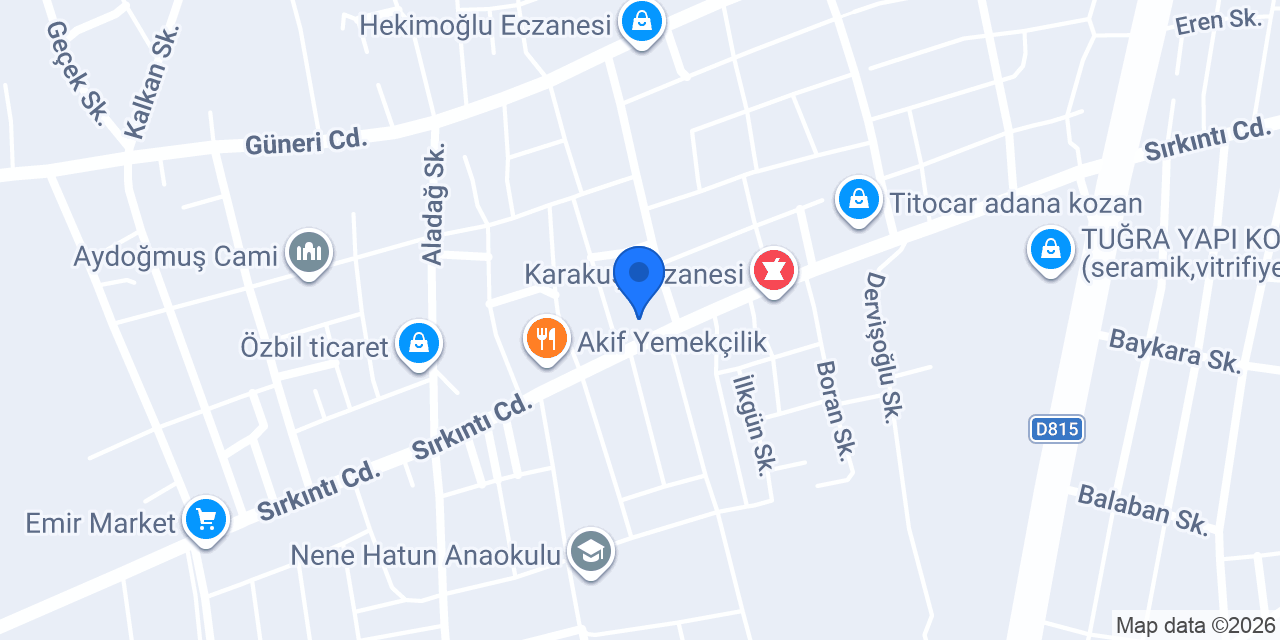 Özadin soğutma konumu