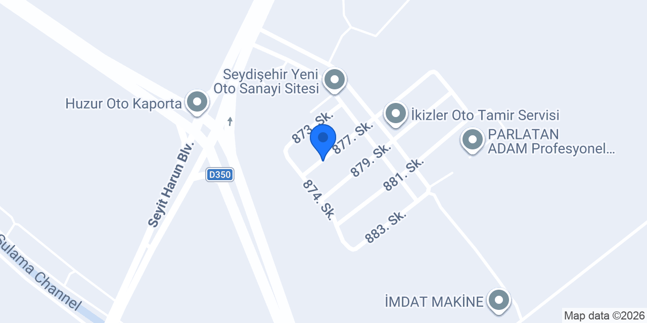Türkoğlu Dizel Özel Servis konumu
