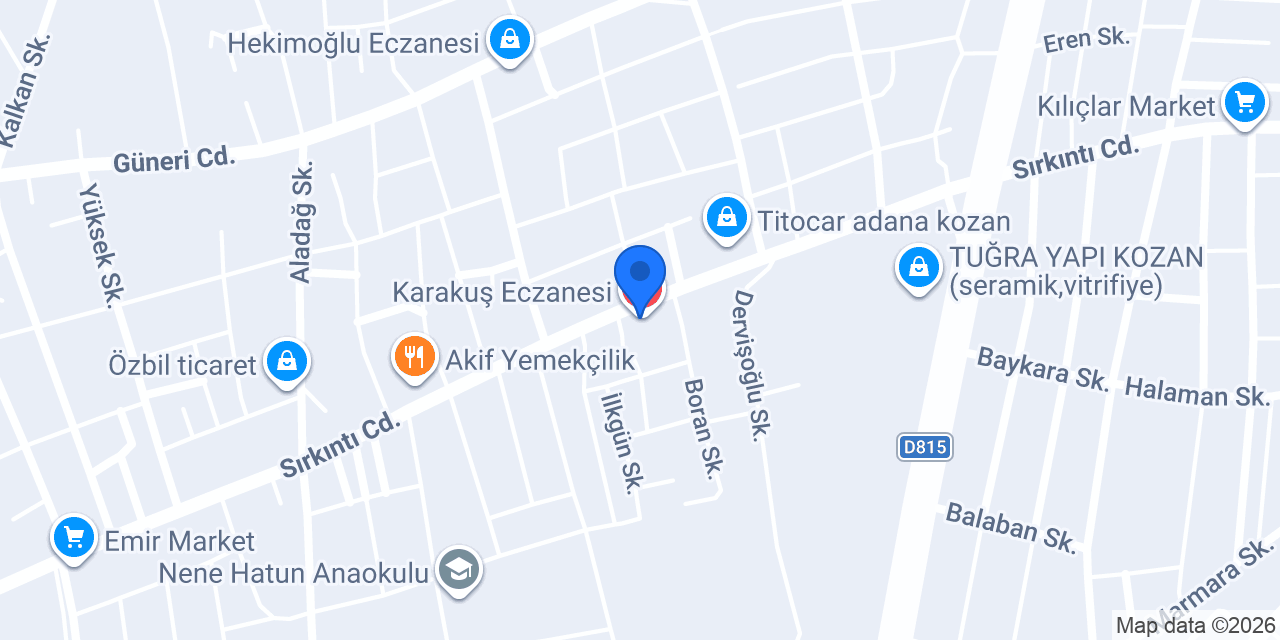 KARA OTOMOTİV KOZAN konumu