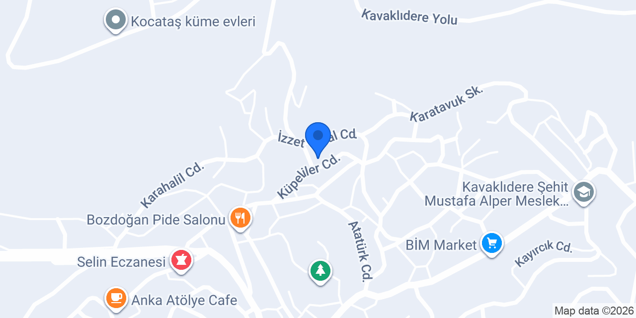 Ptt-kavaklıdere Şubesi konumu
