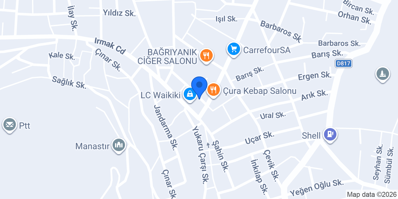 Özgör Ticaret konumu