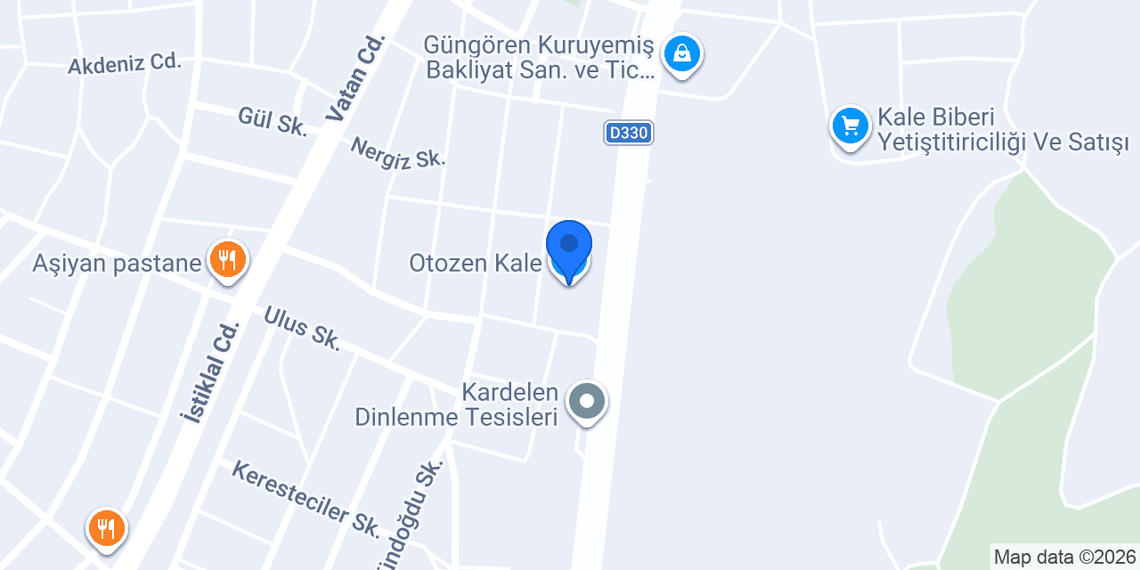 Otozen Kale konumu