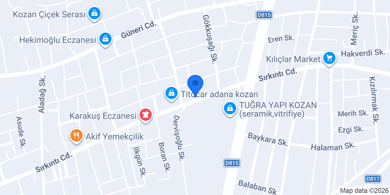 Koç Hafriyat konumu
