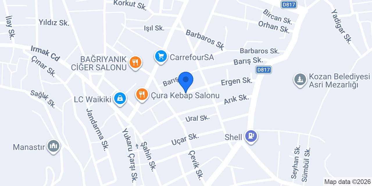 Manolya Kuru Temizleme konumu