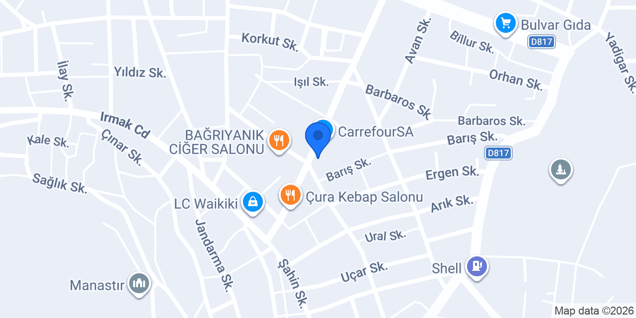 Aura Bayan kuaförü konumu
