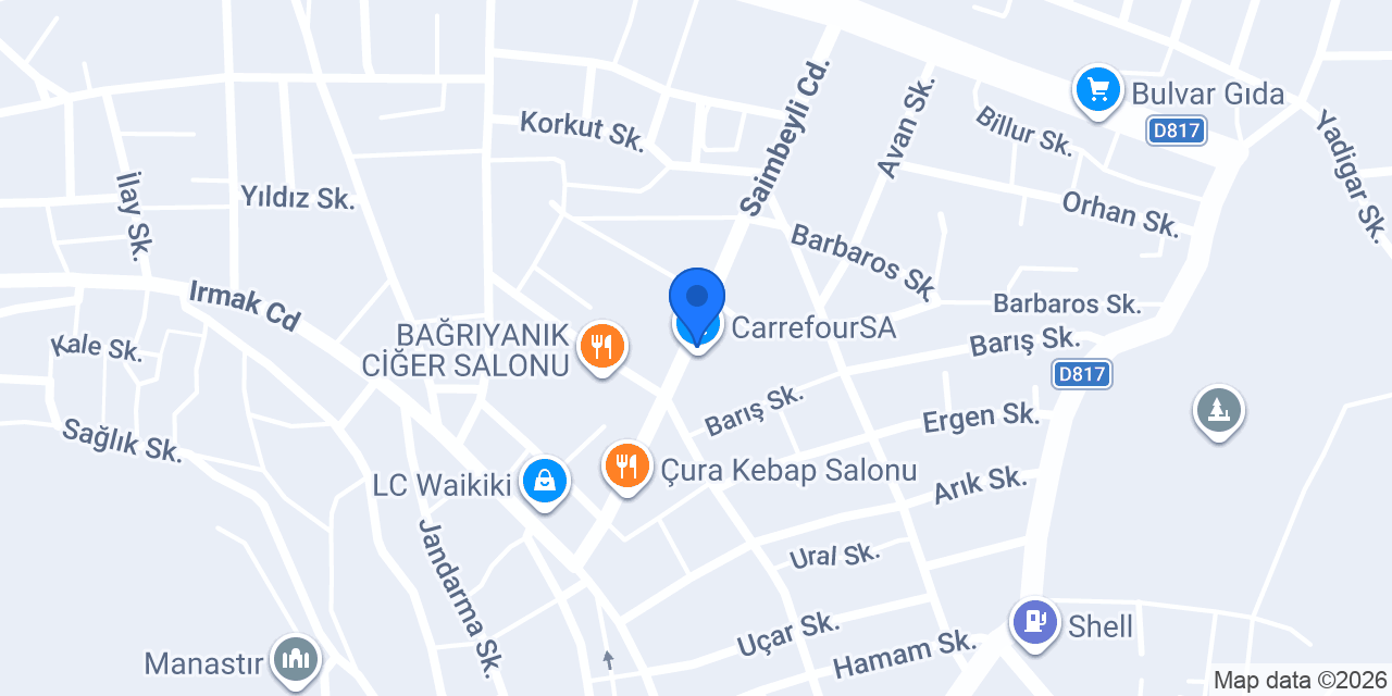 Kardeşler Simit Sarayı konumu