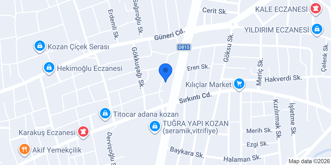 Hilal Gıda konumu