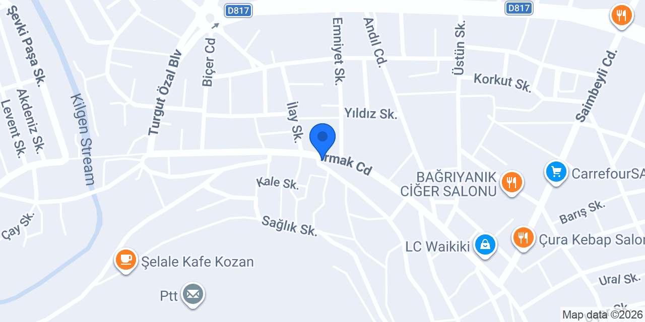 Akın Matbaası konumu